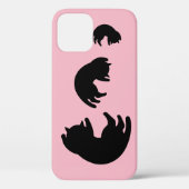 Zwarte kat Case-Mate iPhone case (Achterkant)