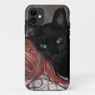 Zwarte kat Case-Mate iPhone case