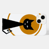 Zwarte kat Case-Mate iPhone case (Achterkant (horizontaal))
