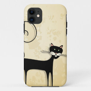 Zwarte kat iPhone 11 hoesje