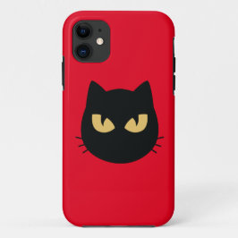 Zwarte kat Case-Mate iPhone case