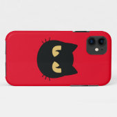 Zwarte kat Case-Mate iPhone case (Achterkant (horizontaal))