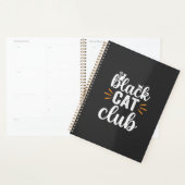 Zwarte Kat Club Halloween Ontwerp Planner (Display)