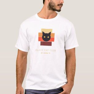 Zwarte Kat Club Halloween T-shirt
