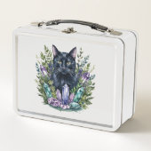 Zwarte kat Crystal Magic Lunchbox (Voorkant)