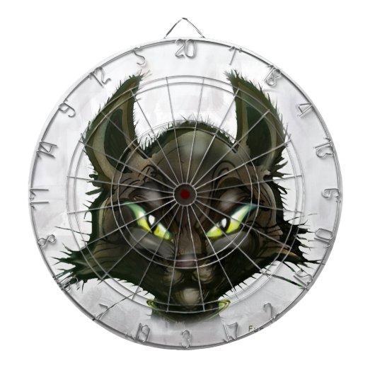 Zwarte kat dartbord (Voorkant)