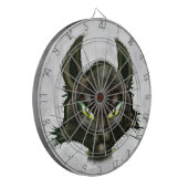 Zwarte kat dartbord (Voorkant Links)