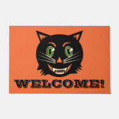  zwarte kat deurmat (Voorkant)