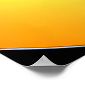 Zwarte kat die gitaar speelt | AI Art. Poster (Hoek)