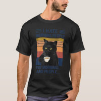 Zwarte kat die ik 's ochtends haat en 's ochtends 