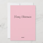  zwarte kat die kerstboom decorreert feestdagenkaart (Achterkant)