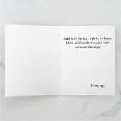 Zwarte kat die uit venster kijkt kaart (Binnen)