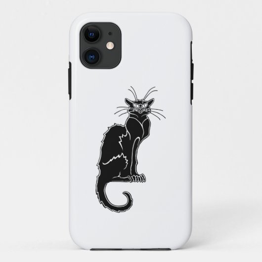 zwarte kat dier silhouet Case-Mate iPhone case (Achterkant)