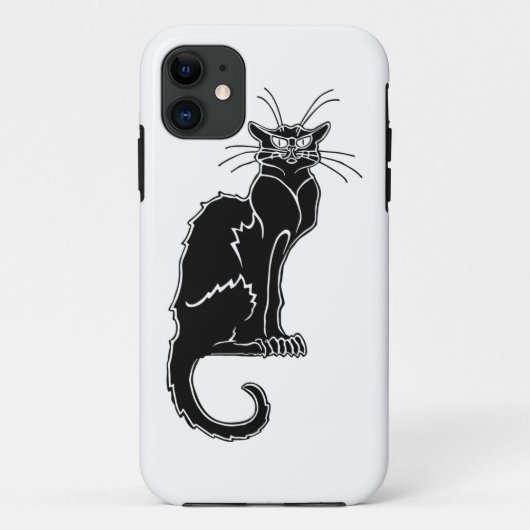 zwarte kat dier silhouet Case-Mate iPhone case (Achterkant)