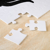 Zwarte kat, dierenillustratie legpuzzel (Zijkant)