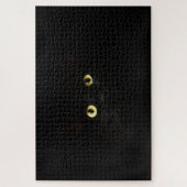 zwarte kat donkere donkere schaduwen puzzel legpuzzel (Verticaal)