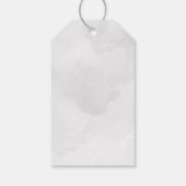 Zwarte Kat door een Magische Volle Mon Birthday Cadeaulabel (Achterkant)