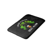 Zwarte kat Drink bier St. Patricks Day for Irish Badmat (Gekanteld)