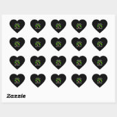Zwarte kat Drink bier St. Patricks Day for Irish Hart Sticker (Vel)
