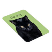 Zwarte kat echte foto keuken koelkast magneet (Rechterzijde)