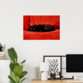 Zwarte Kat Edgar Poster (Thuiskantoor)