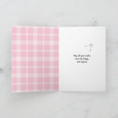 Zwarte kat- en andelionnaamdag kaart (Binnen)