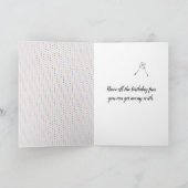 Zwarte kat en Dandelion Birthday Kaart (Binnen)