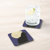 Zwarte kat en de maan drankjes onderzetter (Rechterzijde)