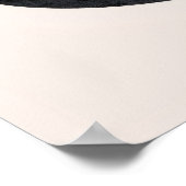 Zwarte kat en gele zon Poster (Hoek)