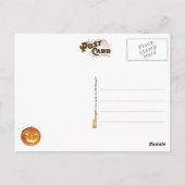 Zwarte kat en Jack-o-Lantern Briefkaart (Achterkant)