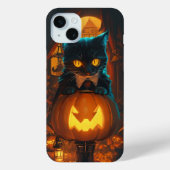 Zwarte kat en Jack olielantaarn Case-Mate iPhone Case (Achterkant)