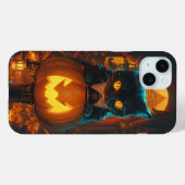 Zwarte kat en Jack olielantaarn Case-Mate iPhone Case (Achterkant (horizontaal))