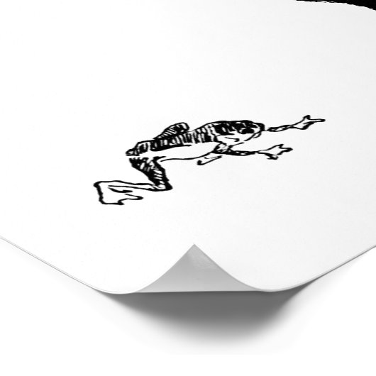 Zwarte kat en kikker, Alexandre Steinlen Poster (Hoek)