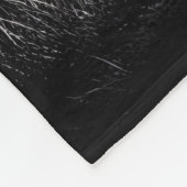 Zwarte kat en maan fleece deken (Hoek)