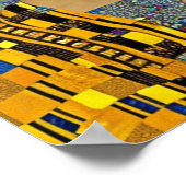 Zwarte kat en mooie vrouw poster (Hoek)