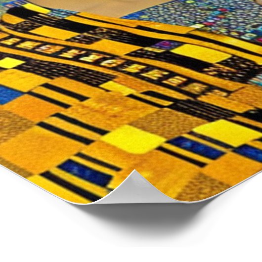 Zwarte kat en mooie vrouw poster (Hoek)