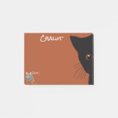 Zwarte kat en muis post-it® notes (Voorkant)