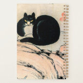 zwarte kat en narcis door Zhu Ling Planner (Achterkant)