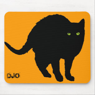 Zwarte Kat en Oranje Muismat
