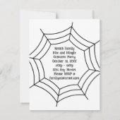 Zwarte kat en pompoen niet eng Halloween Kaart (Achterkant)