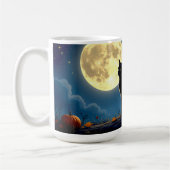 Zwarte kat en pompoenen koffiemok (Links)