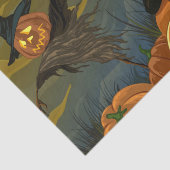 Zwarte kat- en pompoenzwijn tissuepapier (Detail)