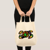 Zwarte Kat en Raaf patch leuk Tote Bag (Voorkant (product))