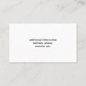 Zwarte kat en rode hond huisdier zitten | Dierenve Visitekaartje (Achterkant)