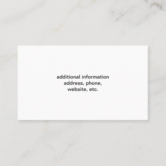 Zwarte kat en rode hond huisdier zitten | Dierenve Visitekaartje (Achterkant)