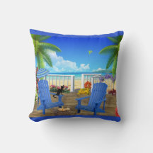 Zwarte Kat en Strandkussen