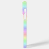 Zwarte kat en vlinder op regenboog Case-Mate iPhone case (Achterkant / Links)