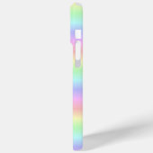 Zwarte kat en vlinder op regenboog Case-Mate iPhone case (Achterkant / Links)
