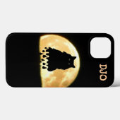 Zwarte kat en volle maan smelten Case-Mate iPhone case (Achterkant (horizontaal))