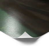 Zwarte Kat en Zijde Moth Foto Afdruk (Hoek)